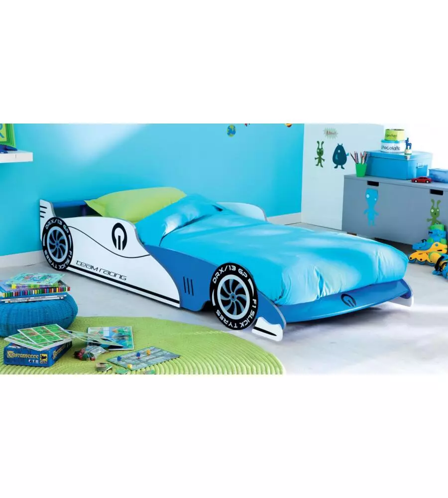 Letto singolo per bambini allungabile "grand prix" 101,5x209/219x40,5 cm